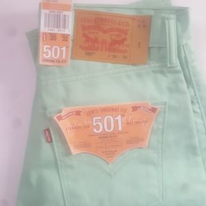 Levis shrink to fit raw unwashed denim Jeans